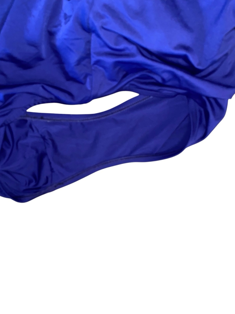 Badgley Mischka Plus size Dip BackMaillot One piece Swimsuit royal blue Vacation - Picture 9 of 12